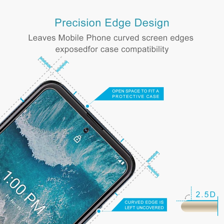 50 PCS 0.26mm 9H 2.5D Tempered Glass Film For Nokia X100