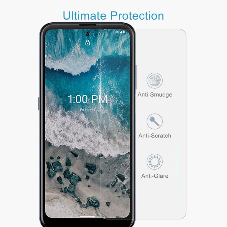 50 PCS 0.26mm 9H 2.5D Tempered Glass Film For Nokia X100