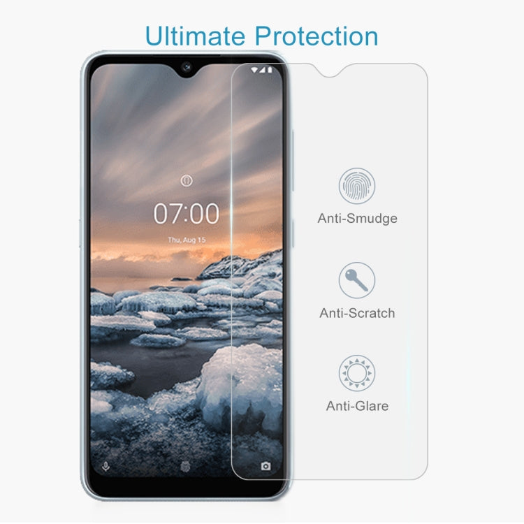 50 PCS 0.26mm 9H 2.5D Tempered Glass Film For Nokia 6.3
