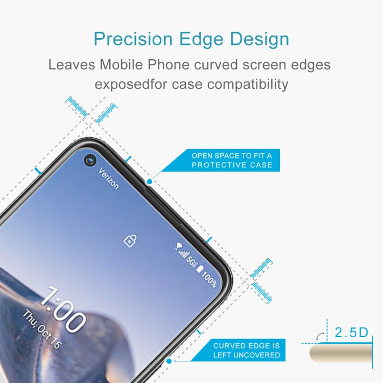 50 PCS 0.26mm 9H 2.5D Tempered Glass Film For Nokia 8 V 5G UW