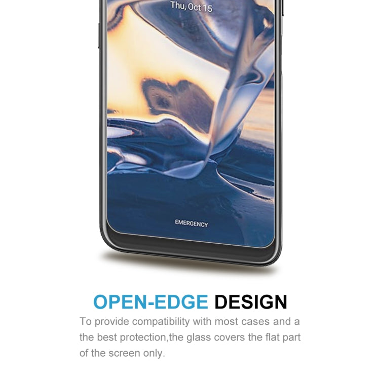 50 PCS 0.26mm 9H 2.5D Tempered Glass Film For Nokia 8 V 5G UW