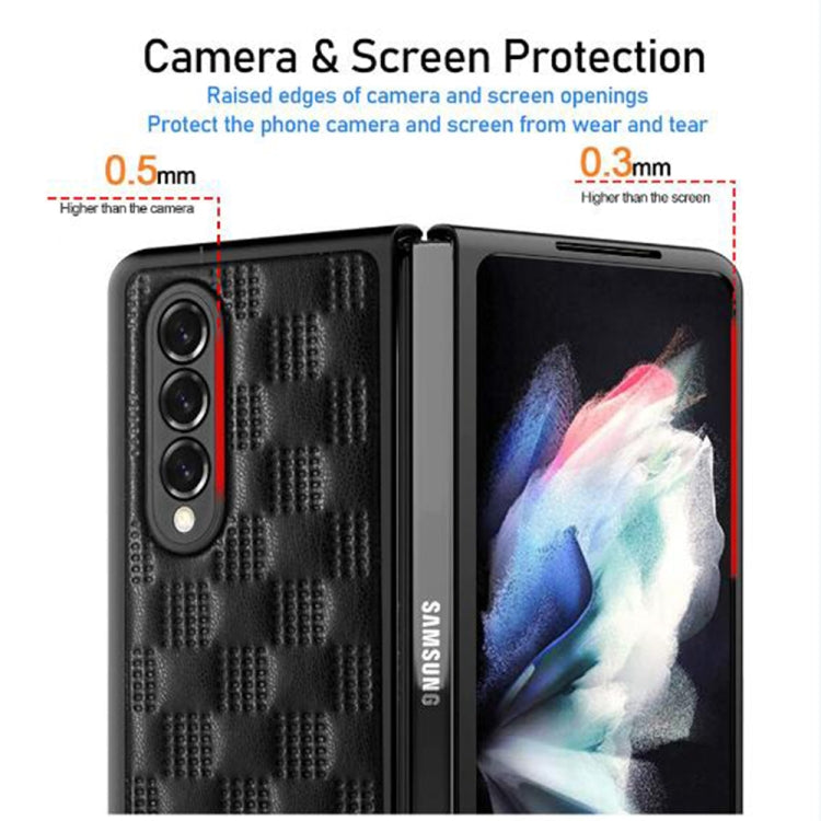 For Samsung Galaxy Z Fold3 5G Soft Micorofiber PU Folding Phone Case