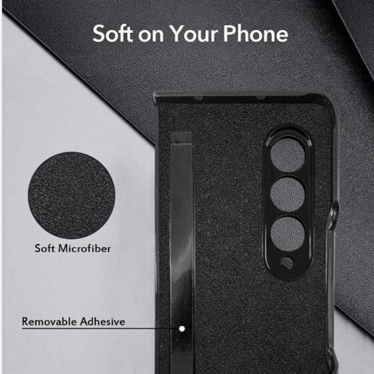 For Samsung Galaxy Z Fold3 5G Soft Micorofiber PU Folding Phone Case