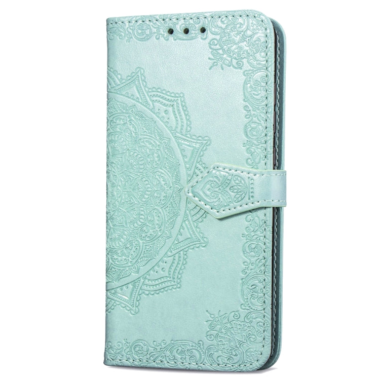 For Motorola Moto G6 Embossed Mandala Pattern PC + TPU Horizontal Flip Leather Case with Holder & Card Slots