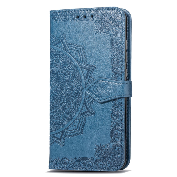For Motorola Moto G6 Embossed Mandala Pattern PC + TPU Horizontal Flip Leather Case with Holder & Card Slots
