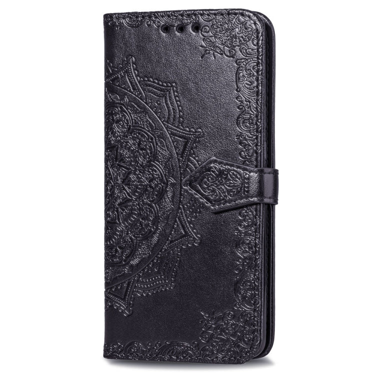 For Motorola Moto G6 Embossed Mandala Pattern PC + TPU Horizontal Flip Leather Case with Holder & Card Slots