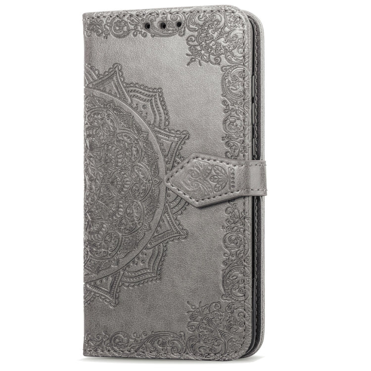 For Motorola Moto G6 Embossed Mandala Pattern PC + TPU Horizontal Flip Leather Case with Holder & Card Slots
