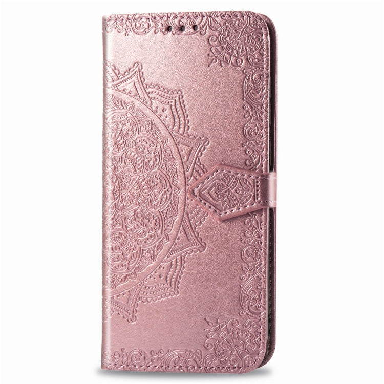For Moto G7 Play, US Version Embossed Mandala Pattern PC + TPU Horizontal Flip Leather Case with Holder & Card Slots