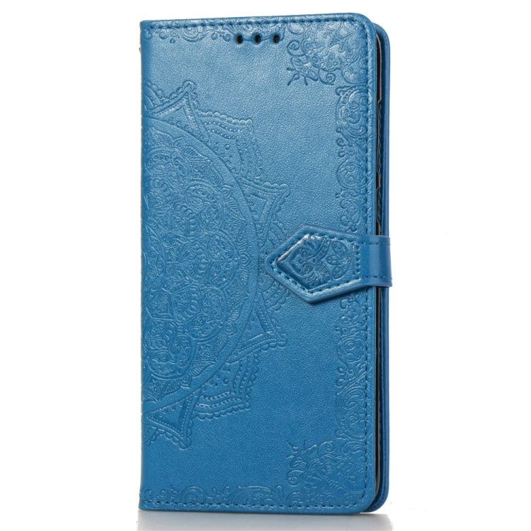 For Motorola Moto G7 Embossed Mandala Pattern PC + TPU Horizontal Flip Leather Case with Holder & Card Slots