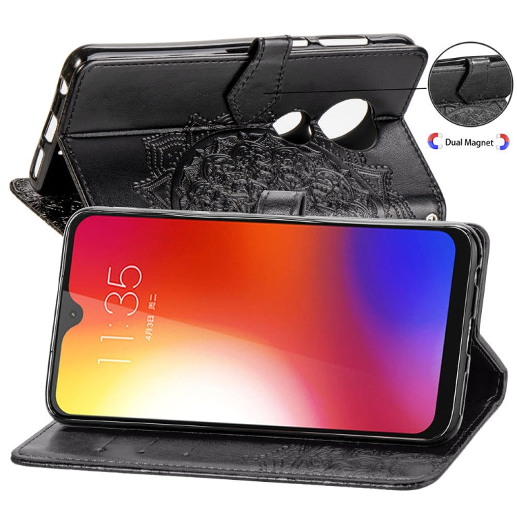 For Motorola Moto G7 Embossed Mandala Pattern PC + TPU Horizontal Flip Leather Case with Holder & Card Slots