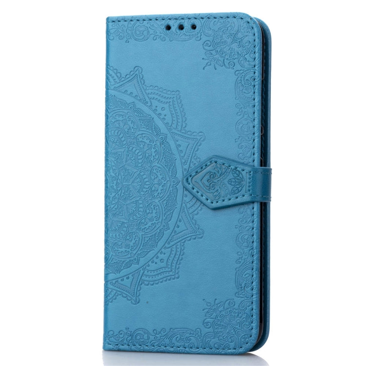 For Motorola One (P30 Play) Embossed Mandala Pattern PC + TPU Horizontal Flip Leather Case with Holder & Card Slots