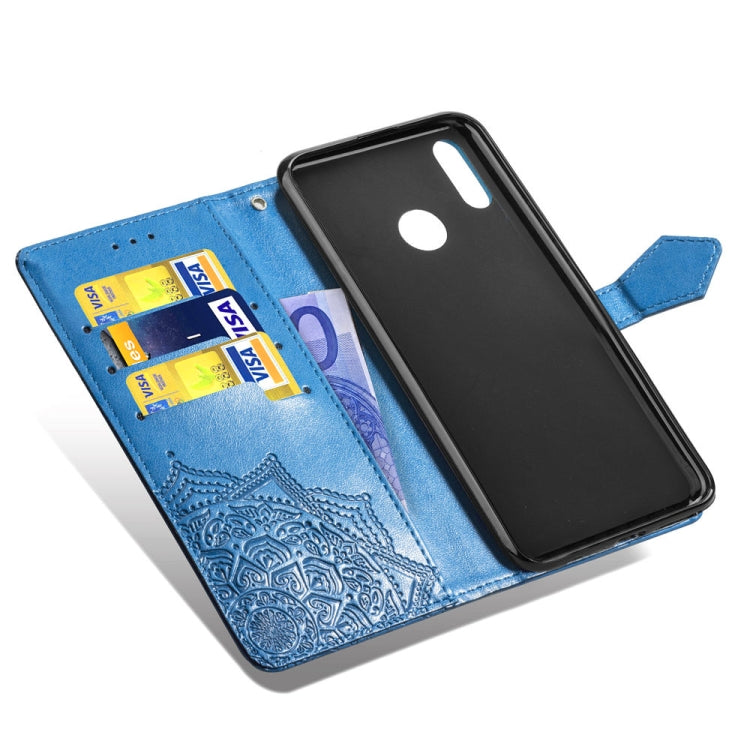For Motorola One (P30 Play) Embossed Mandala Pattern PC + TPU Horizontal Flip Leather Case with Holder & Card Slots