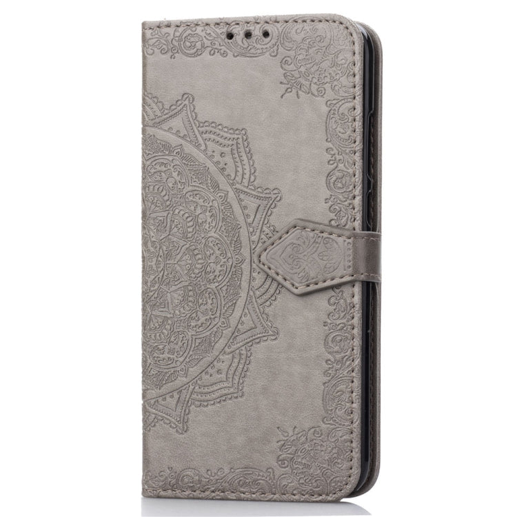For Motorola One Power (P30 Note) Embossed Mandala Pattern PC + TPU Horizontal Flip Leather Case with Holder & Card Slots