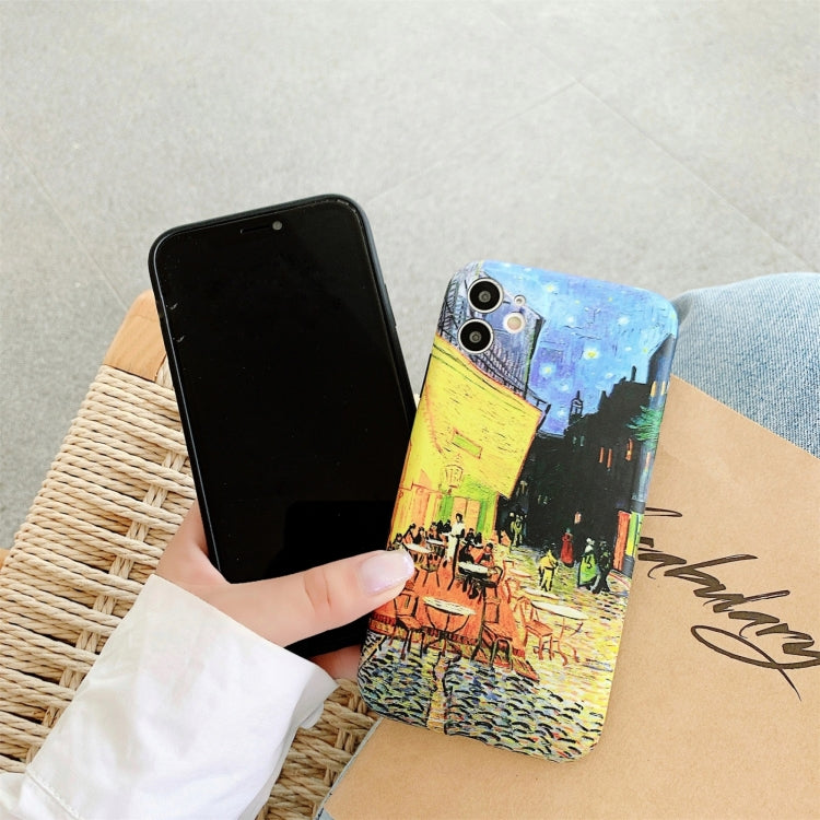 For iPhone 13 IMD Workmanship TPU Oil Painting Phone Case