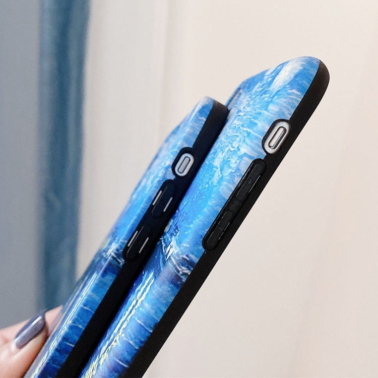 For iPhone 13 mini IMD Workmanship TPU Oil Painting Phone Case