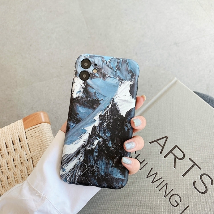 For iPhone 13 mini Colored Drawing Pattern Fine Hole IMD Shockproof TPU Phone Case