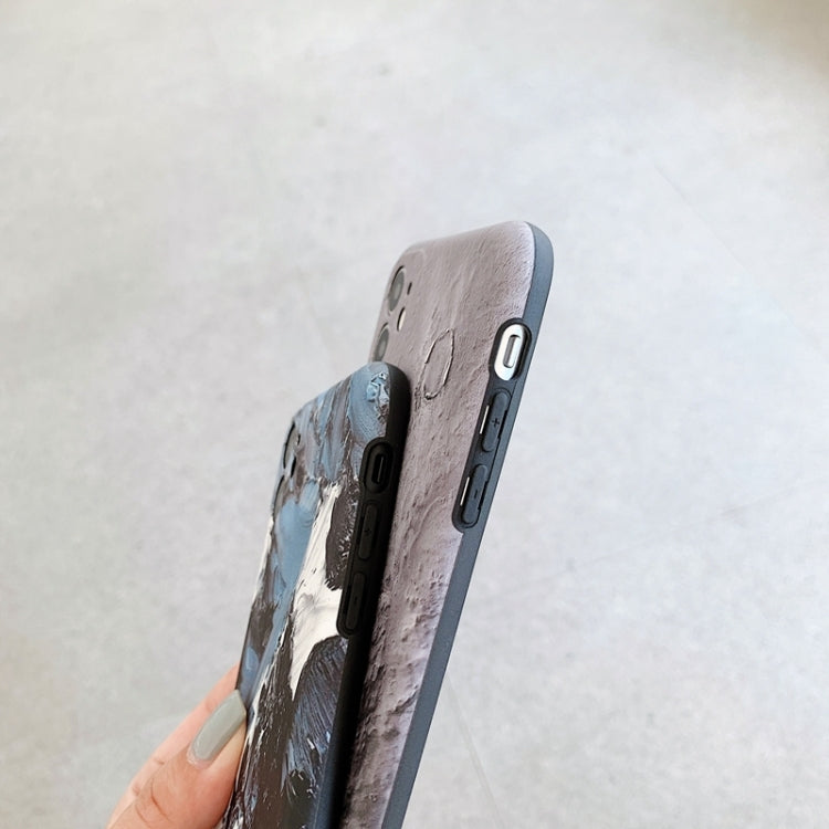 For iPhone 13 mini Colored Drawing Pattern Fine Hole IMD Shockproof TPU Phone Case
