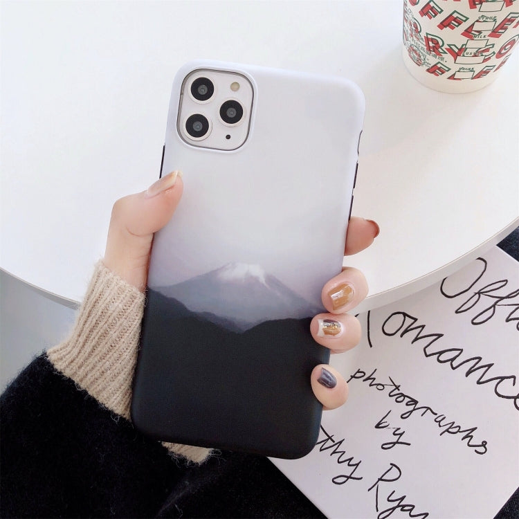 For iPhone 13 mini Natural Landscape Pattern IMD Workmanship TPU Phone Case