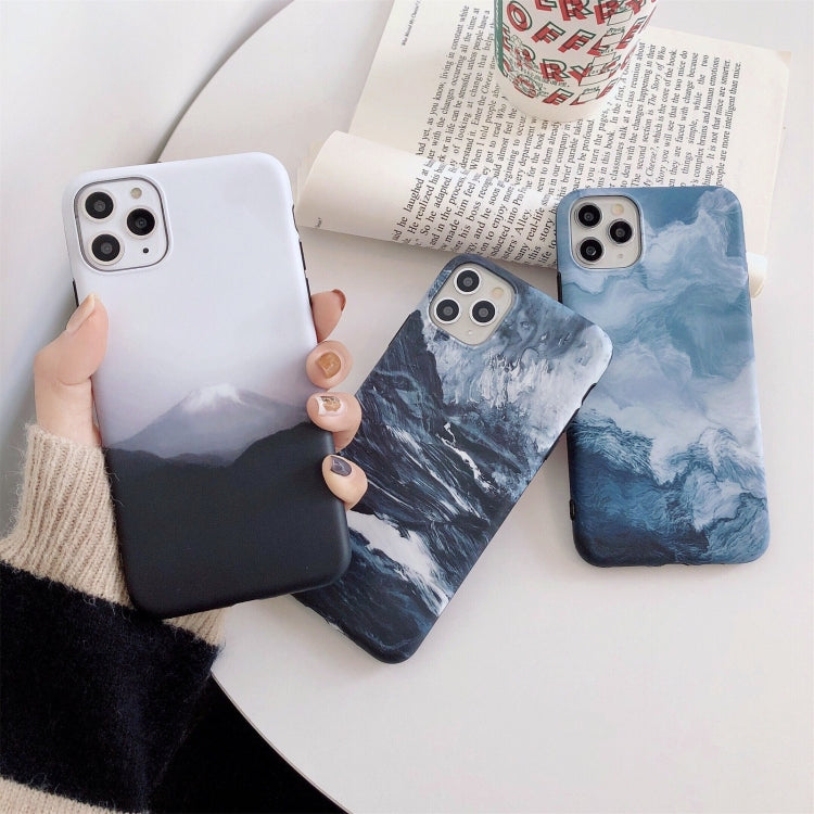 For iPhone 13 mini Natural Landscape Pattern IMD Workmanship TPU Phone Case