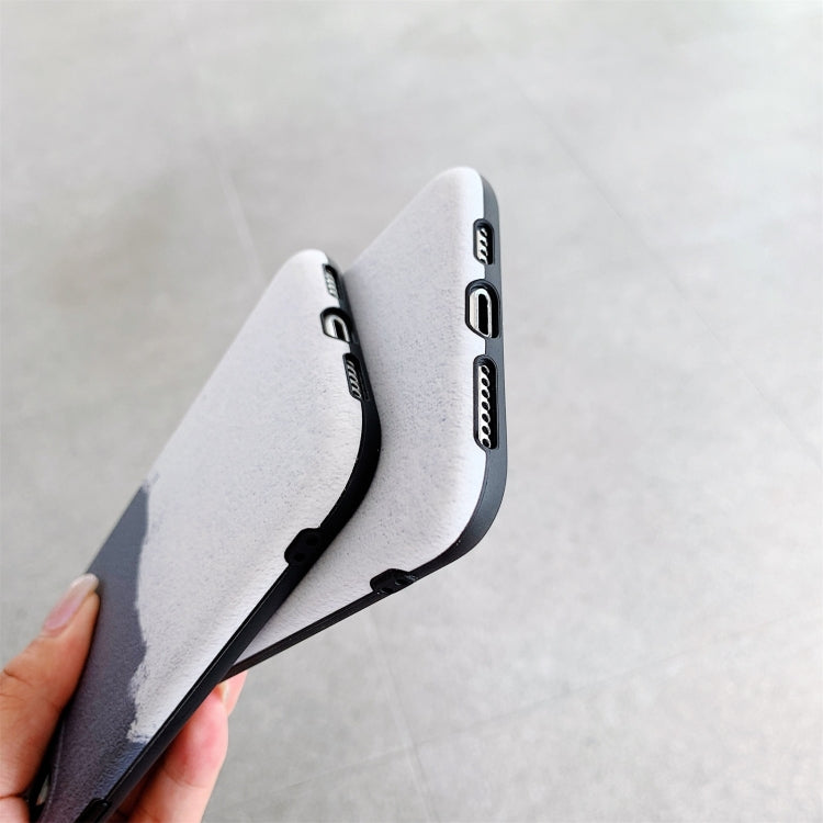 For iPhone 13 mini Natural Landscape Pattern IMD Workmanship TPU Phone Case
