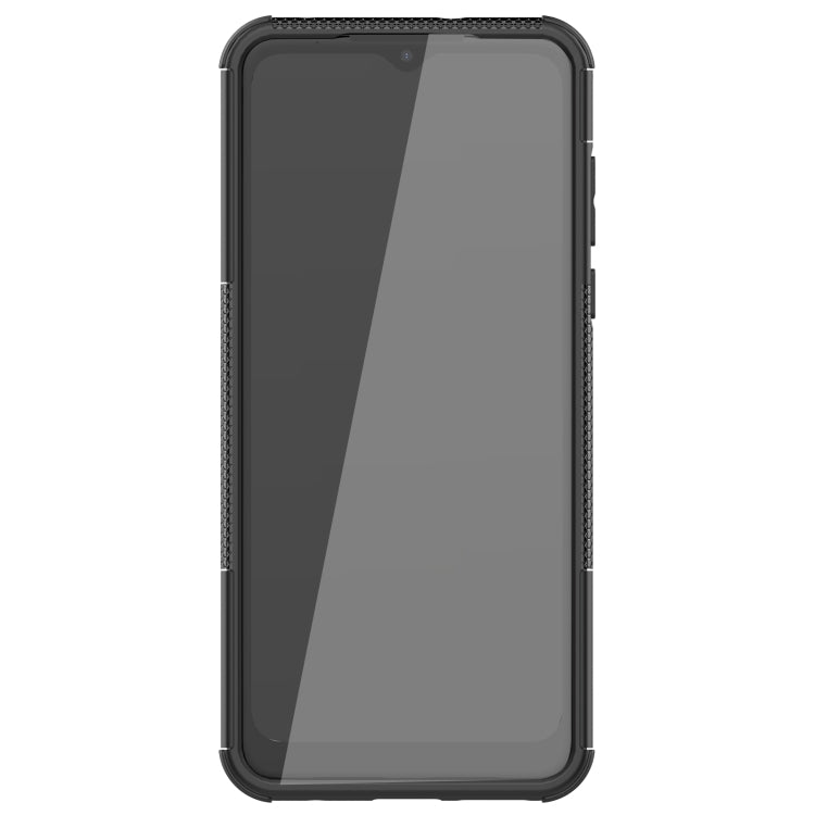 For Motorola Moto G Pure Tire Texture Shockproof TPU+PC Phone Case with Holder