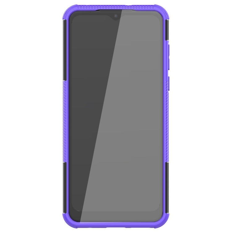 For Motorola Moto G Pure Tire Texture Shockproof TPU+PC Phone Case with Holder