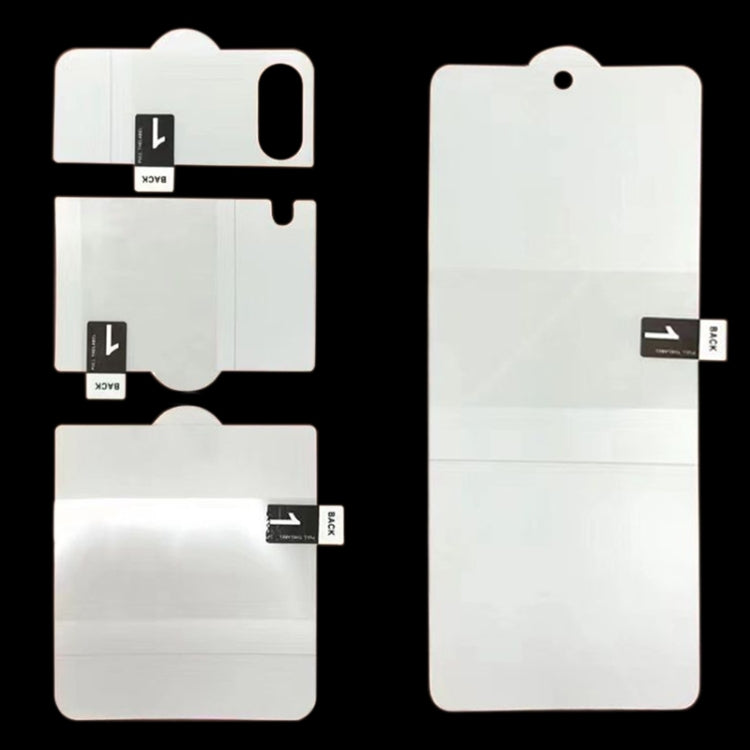 Full Screen Protector Explosion-proof Hydrogel Film For Samsung Galaxy Z Flip3 5G(Internal+External+Back Screen)