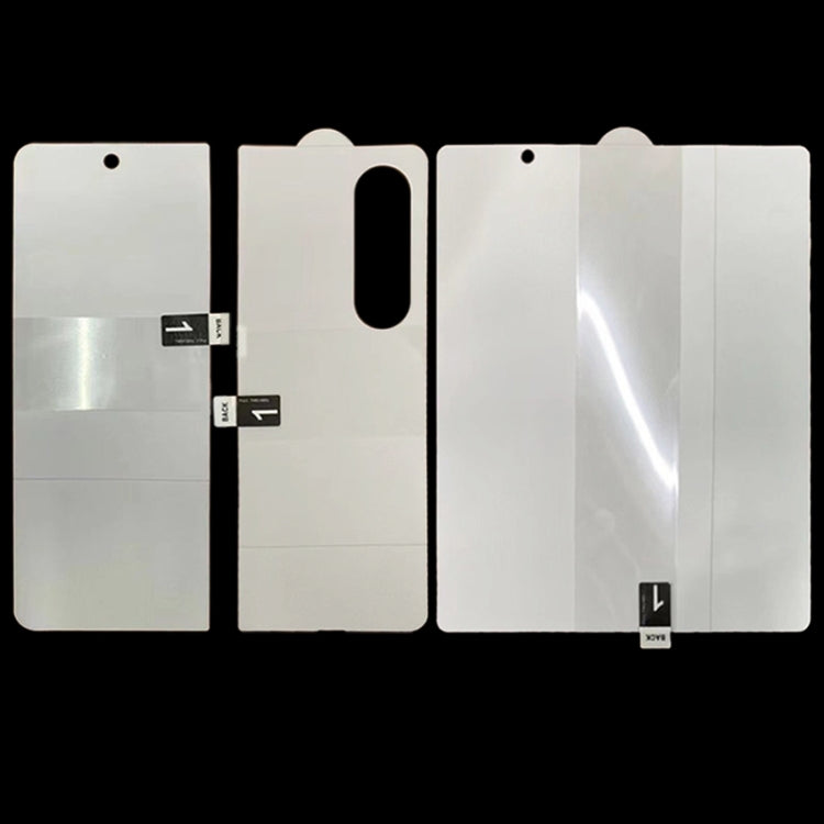 Full Screen Protector Explosion-proof Hydrogel Film For Samsung Galaxy Z Fold3 5G(Internal+External+Back Screen)