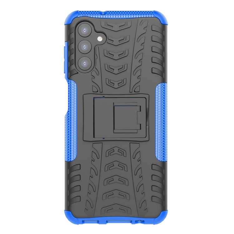For Samsung Galaxy A13 5G Tire Texture Shockproof TPU+PC Phone Case with Holder