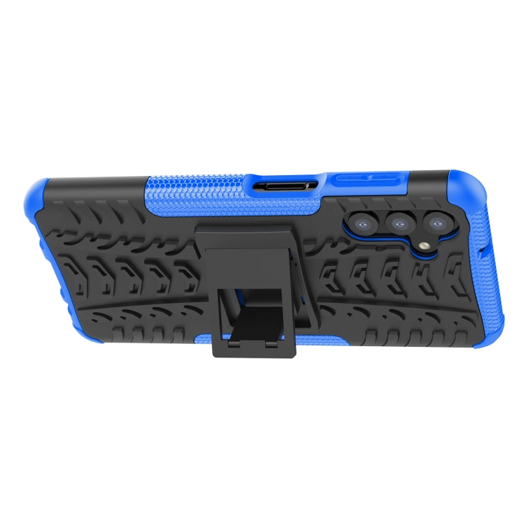 For Samsung Galaxy A13 5G Tire Texture Shockproof TPU+PC Phone Case with Holder