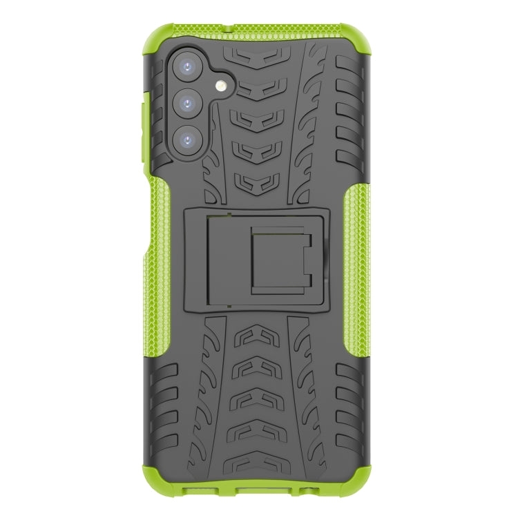 For Samsung Galaxy A13 5G Tire Texture Shockproof TPU+PC Phone Case with Holder