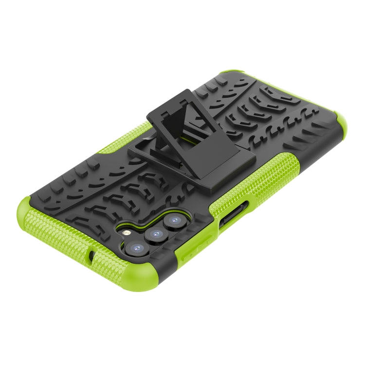 For Samsung Galaxy A13 5G Tire Texture Shockproof TPU+PC Phone Case with Holder