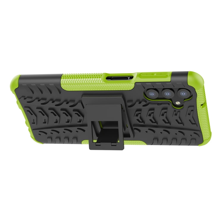 For Samsung Galaxy A13 5G Tire Texture Shockproof TPU+PC Phone Case with Holder