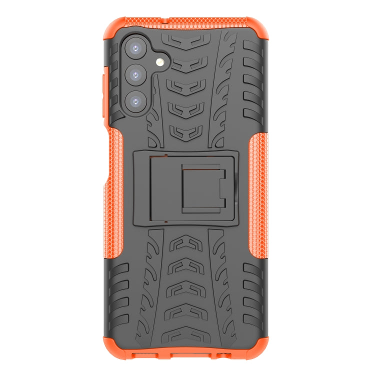 For Samsung Galaxy A13 5G Tire Texture Shockproof TPU+PC Phone Case with Holder
