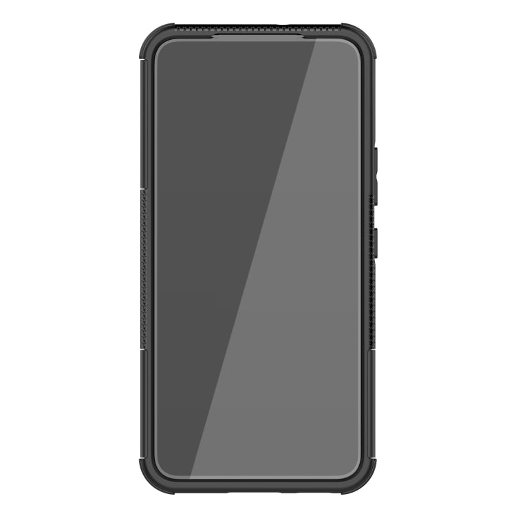 For Samsung Galaxy S22 5G Tire Texture Shockproof TPU+PC Phone Case with Holder