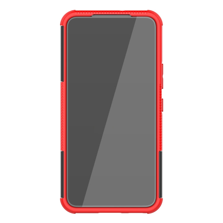 For Samsung Galaxy S22 5G Tire Texture Shockproof TPU+PC Phone Case with Holder