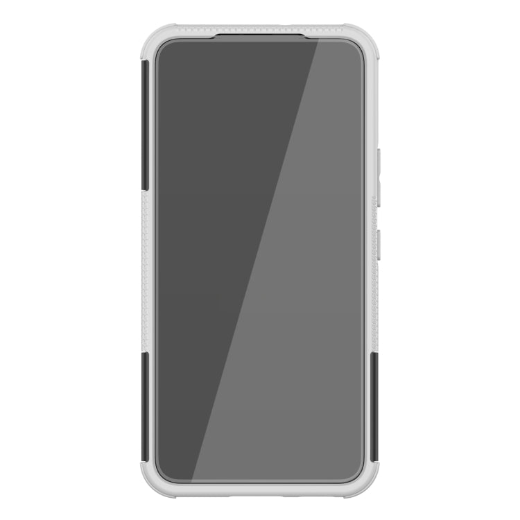 For Samsung Galaxy S22 5G Tire Texture Shockproof TPU+PC Phone Case with Holder