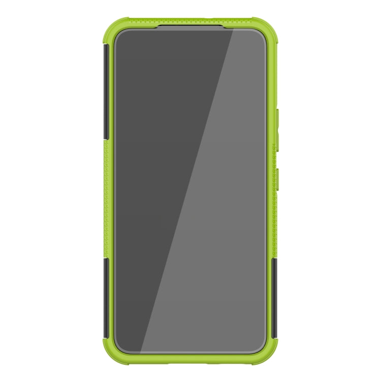 For Samsung Galaxy S22 5G Tire Texture Shockproof TPU+PC Phone Case with Holder