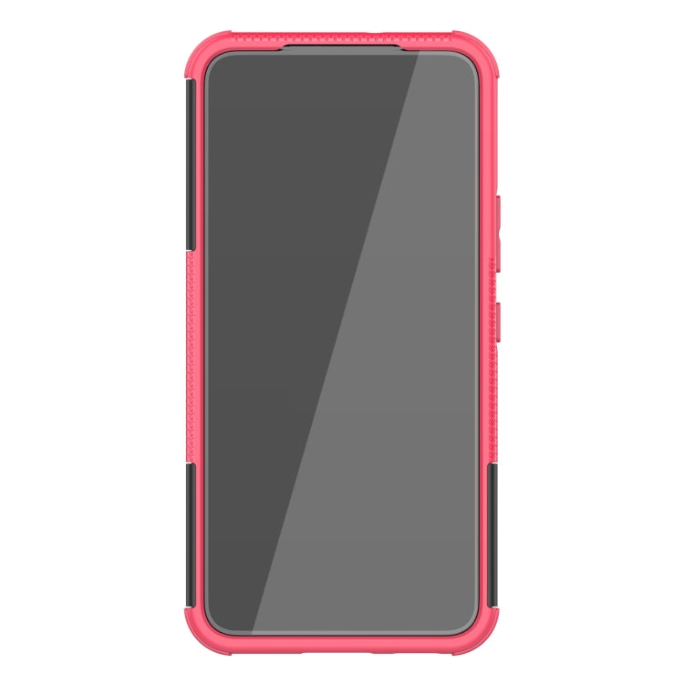 For Samsung Galaxy S22 5G Tire Texture Shockproof TPU+PC Phone Case with Holder