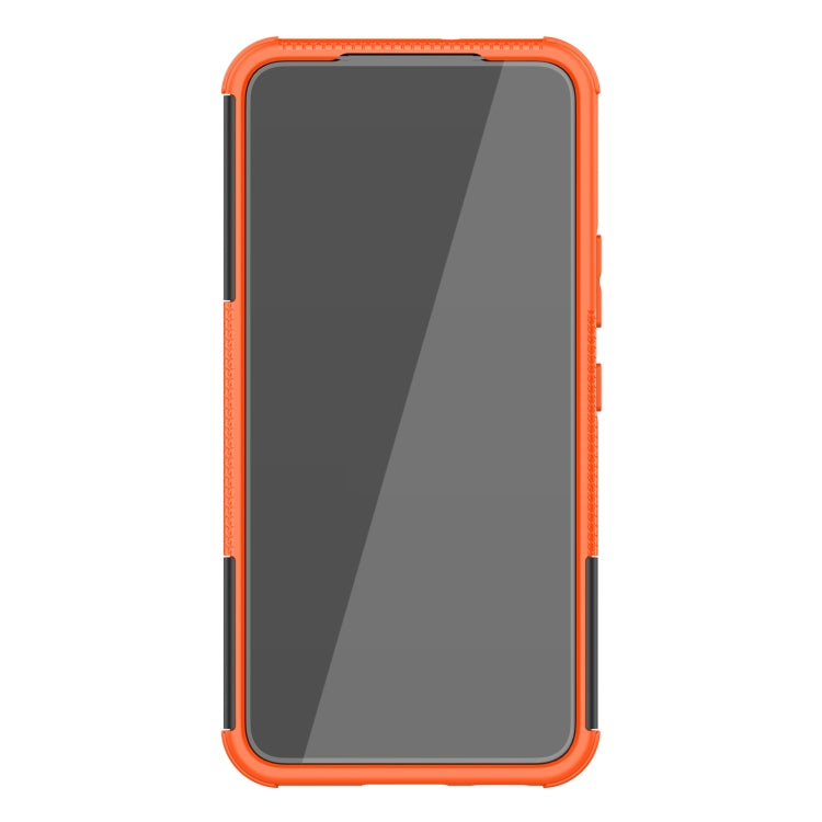 For Samsung Galaxy S22 5G Tire Texture Shockproof TPU+PC Phone Case with Holder
