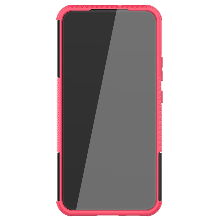 For Samsung Galaxy S22+ 5G Tire Texture Shockproof TPU+PC Phone Case with Holder