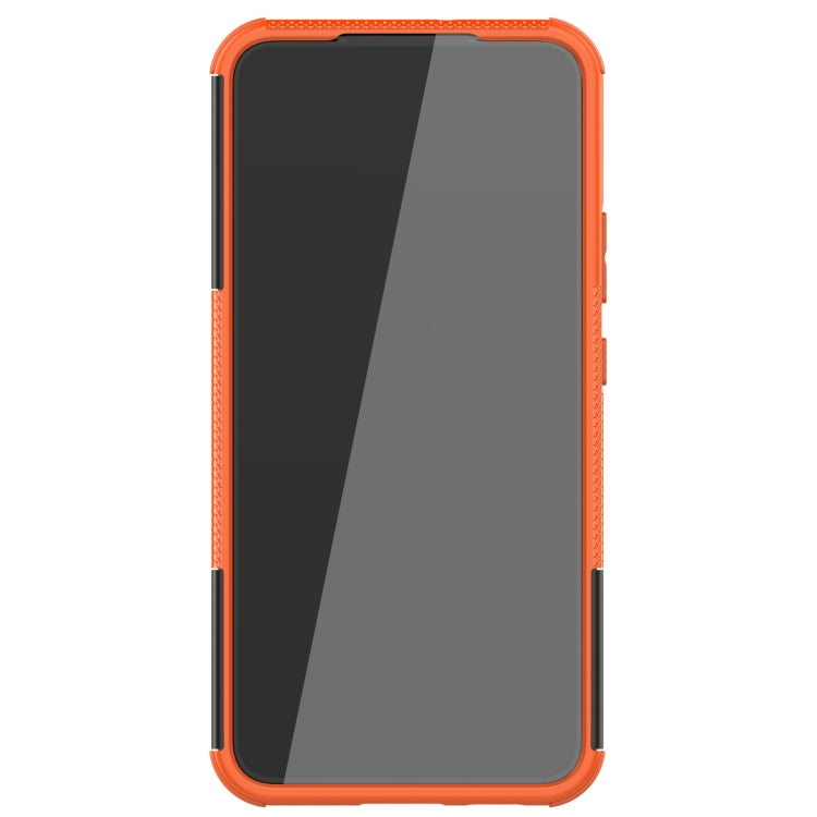 For Samsung Galaxy S22+ 5G Tire Texture Shockproof TPU+PC Phone Case with Holder
