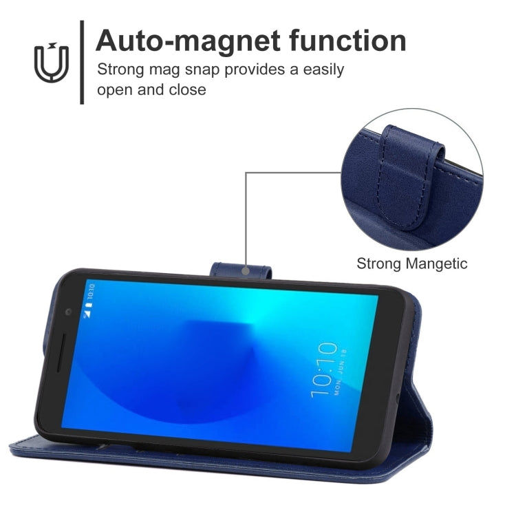 Leather Phone Case For Alcatel 1/1 2019&2021 / Vodafone Smart E9