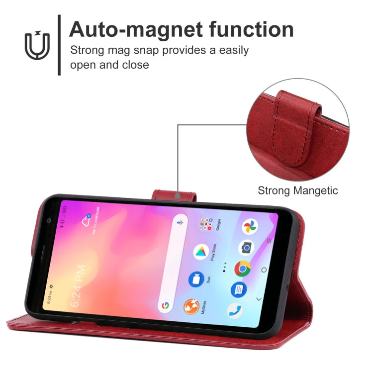 Leather Phone Case For Alcatel TCL A3X A600DL
