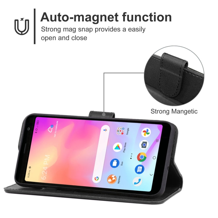 Leather Phone Case For Alcatel TCL A3X A600DL