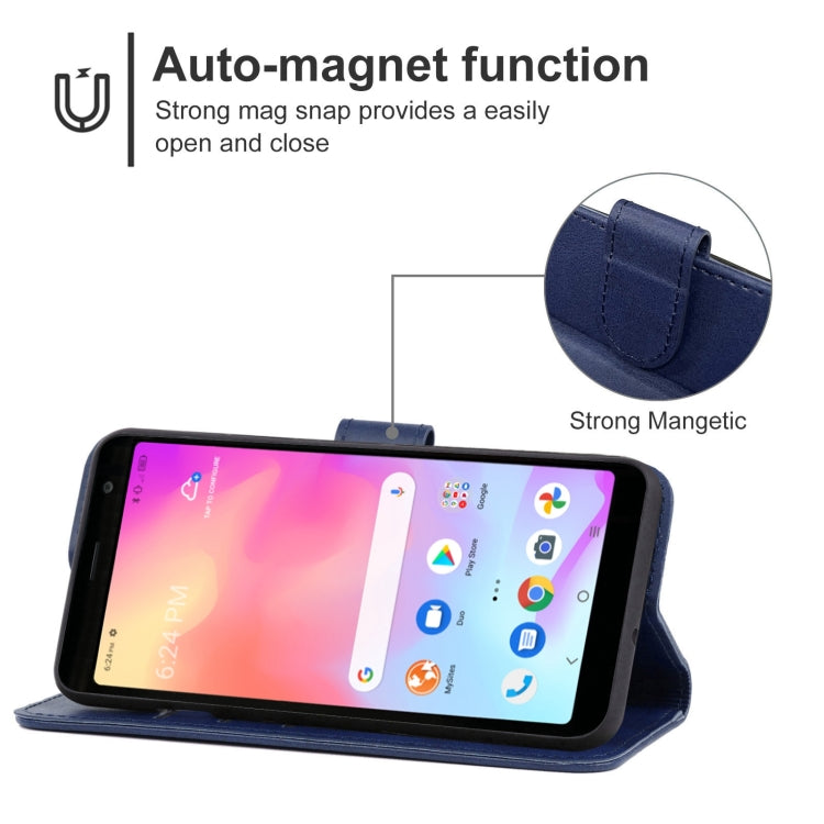 Leather Phone Case For Alcatel TCL A3X A600DL