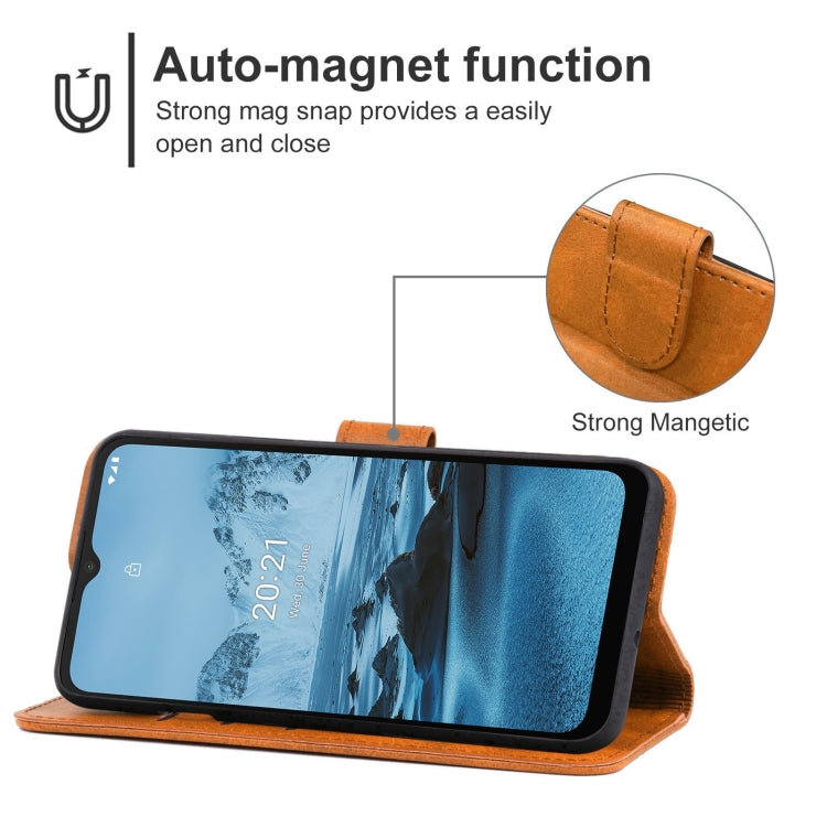 Leather Phone Case For Nokia C20 Plus