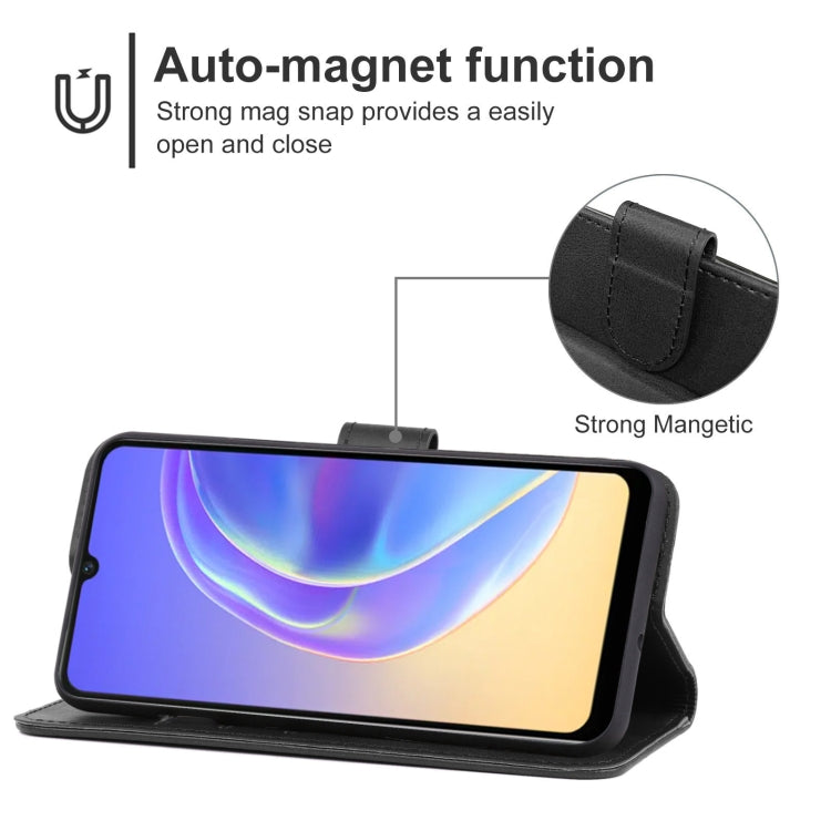 Leather Phone Case For vivo V21e 4G / Y73 2021 Big Hole Version