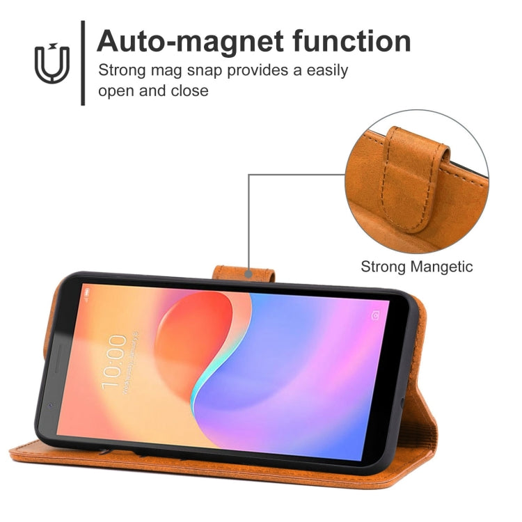 Leather Phone Case For ZTE Blade A31 Plus