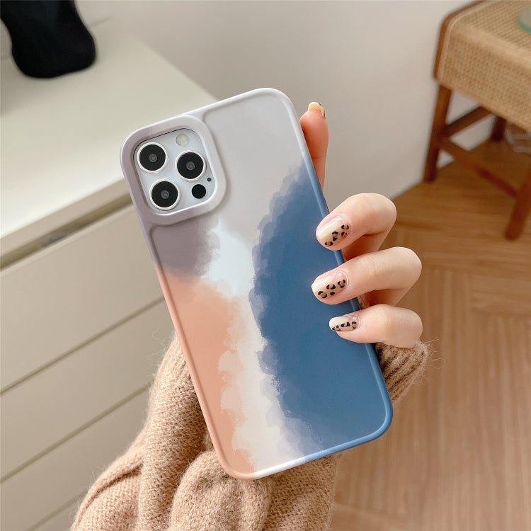 For iPhone 13 Pro Painted Pattern IMD Shockproof Protective Phone Case